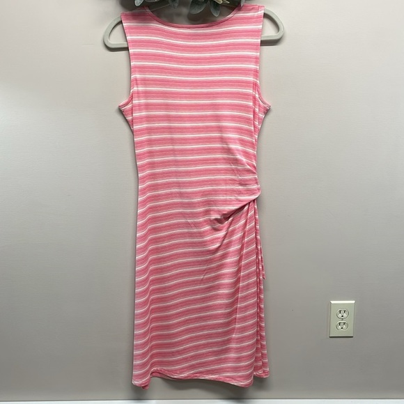 NWOT Talbots Stripe Side Tie Midi Sleeveless Shift Dress S - Picture 5 of 16